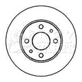 Key Parts KBD4001 Brake Discs Solid Pair 240mm 0060576335 46403960