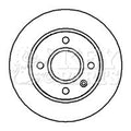 Key Parts KBD4025 Brake Disc Pair Front