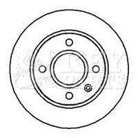Key Parts KBD4025 Brake Disc Pair Front