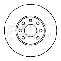 Key Parts KBD4073 Brake Disc Pair Front to fit Vaux, opel.astra IV, zafira 98-