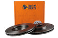 Key Parts KBD4074 Brake Disc Pair Front to fit Vaux, opel.astra, meriva, 98-