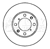 Key Parts KBD4093 Brake Disc Pair Rear to fit Honda Civic 1.6i 91- EG, EH R