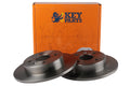 Key Parts KBD4113 Brake Disc Pair Rear to fit Vaux Astra 98- Meriva 03-