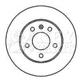 Key Parts KBD4114 Brake Disc Pair Rear to fit Vaux, opel.astra, meriva, 98-