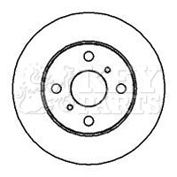 Key Parts KBD4173 Brake Disc Pair Front to fit Toyota Yaris 1.0i, 1.3i 1999-