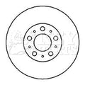 Key Parts KBD4179 Brake Disc Pair Front to fit Volvo S690, S80, V70, XC70 98-10