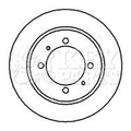 Key Parts KBD4215 Brake Disc Pair Rear to fit Volvo S40/V40.Misub.s, star.96-