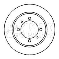 Key Parts KBD4215 Brake Disc Pair Rear to fit Volvo S40/V40.Misub.s, star.96-