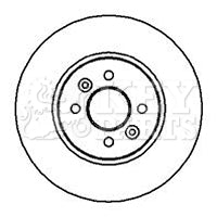 Key Parts KBD4219 Brake Disc Pair Front to fit Ren. Laguna/Megane I, II. 98-
