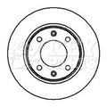 Key Parts KBD4249 Brake Disc Pair Rear to fit Cit.C4. Peu.307. 01-