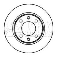 Key Parts KBD4249 Brake Disc Pair Rear to fit Cit.C4. Peu.307. 01-