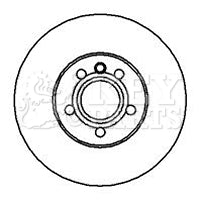 Key Parts KBD4250 Brake Disc Pair Front to fit VW Transporter 98-