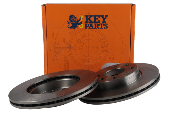 Key Parts KBD4252 Brake Disc Pair Front to fit Vauxhall Corsa 1.0-1.2 2000-