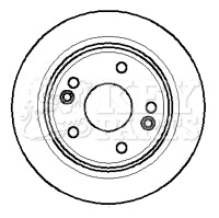 Key Parts KBD4271 Brake Disc Pair Front to fit Renault Laguna 01-