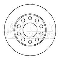 Key Parts KBD4273 Brake Disc Pair Rear to fit Audi A4, A4 avant 00-