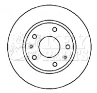 Key Parts KBD4285 Brake Disc Pair Front to fit Land Rover Freelander 96-