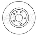 Key Parts KBD4307 Brake Disc Pair Front to fit Citroen C8, 807, Ulysse 02-