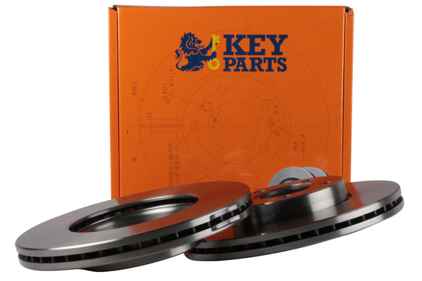 Key Parts KBD4451 Brake Disc Pair Front to fit Volvo S40/V50 2004-