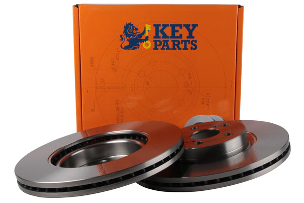 Key Parts KBD4459 Brake Disc Pair Front to fit Toyota Avensis 2.0D/2.4 03-
