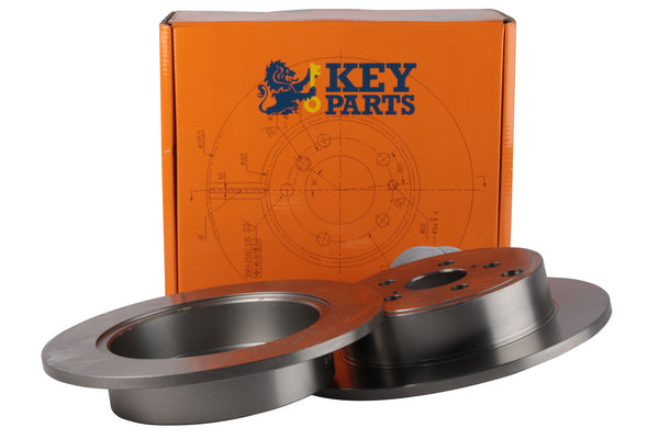 Key Parts KBD4460 Brake Disc Pair Rear to fit Toyota Avensis 2003-