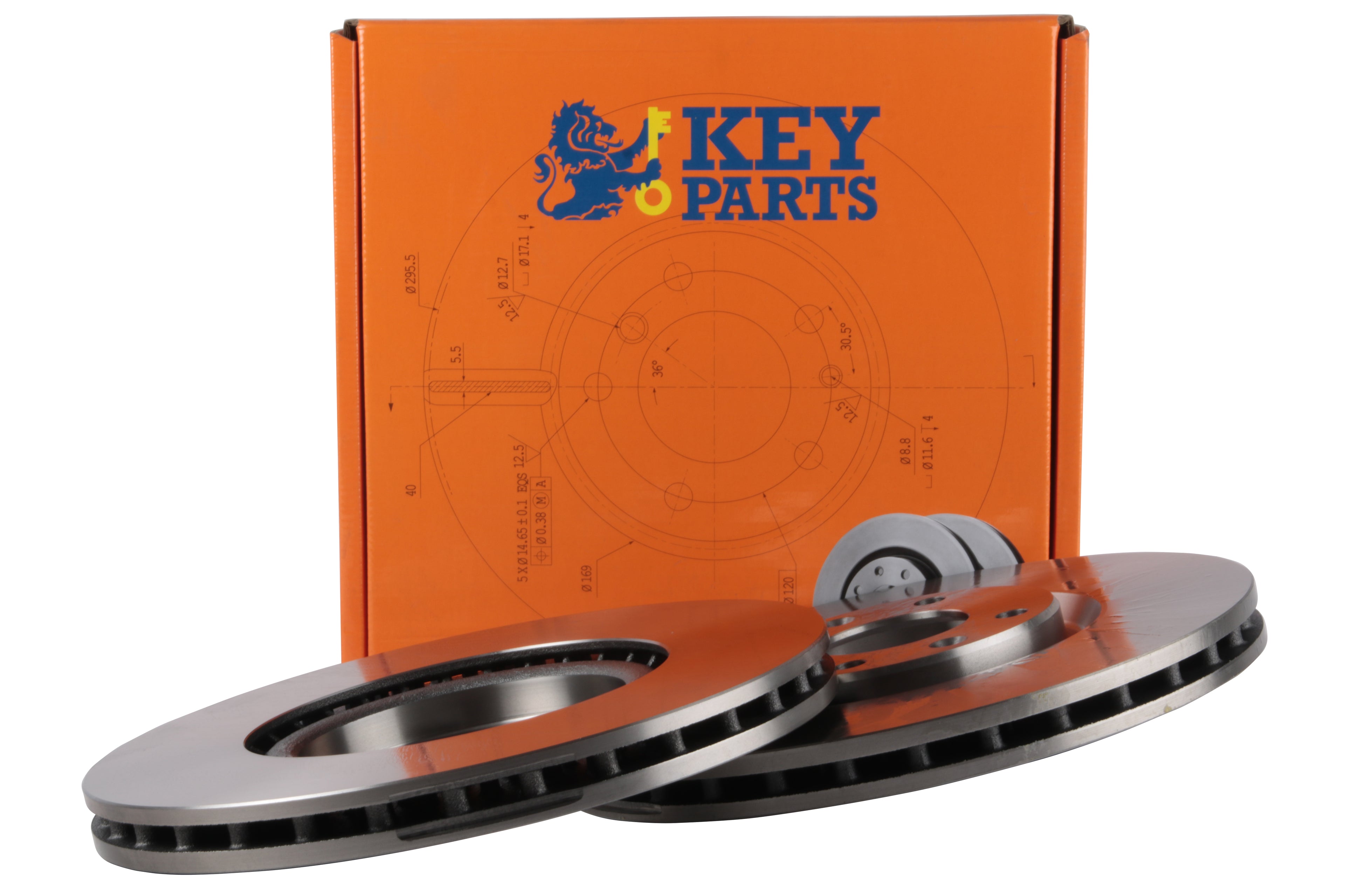 Key Parts Brake Discs KDP4717 Pair