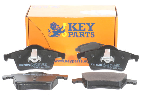 Key Parts KBP1697 Rear Brake Pads fits Volvo C70/S70/V70, S80 1998-