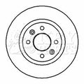 Key Parts KBD4317 Brake Disc Pair Front to fit Ren.Clio II, Kangoo, Megane 98-