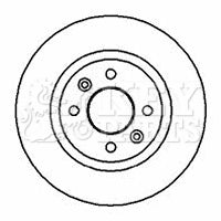 Key Parts KBD4317 Brake Disc Pair Front to fit Ren.Clio II, Kangoo, Megane 98-