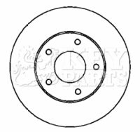 Key Parts KBD4327 Brake Disc Pair To Fit Nissan X-Trail 01-
