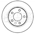 Key Parts KBD4387 Brake Disc Pair Rear to fit Audi, VW Transporter T5 03-