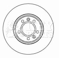 Key Parts KBD4443 Brake Disc Pair Front to fit Peugeot 407 1.6-2.0 04-