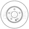 Key Parts KBD4470 Brake Disc Pair Front to fit Mercedes E, C class, CLK, SLK