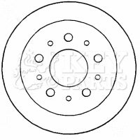 Key Parts KBD4609 Brake Disc Pair Rear to fit Peugeot Boxer 06-