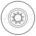 Key Parts KBD4711 Brake Disc Pair Front to fit Iveco Daily 06-