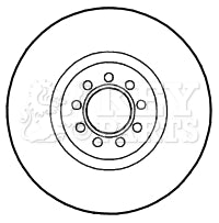 Key Parts KBD4711 Brake Disc Pair Front to fit Iveco Daily 06-