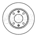 Key Parts KBD4838 Brake Disc Pair Front to fit Cit.saxo, ZX, C15D.Peu.106, 206