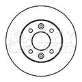 Key Parts KBD4841 Brake Disc Pair Front to fit Ren.clio, megane, 5, extra 90-01