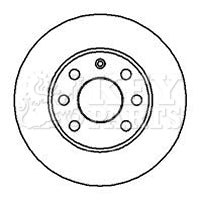 Key Parts KBD4857 Brake Disc Pair Front to fit Vaux.nova, corsa, astra, 81-