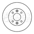 Key Parts KBD4877 Brake Disc Pair Front to fit Renault Kangoo 98-08