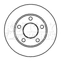 Key Parts KBD4949 Brake Disc Pair Rear to fit Audi.100, A6.VW.passat, 96-