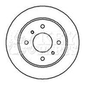 Key Parts KBD4957 Brake Disc Pair To Fit Nissan Primera P10/P11