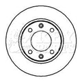 Key Parts KBD4979 Brake Disc Pair Rear to fit Cit.saxo, xsara.Peu.106, 206, 91-