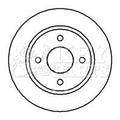 Key Parts KBD5013 Brake Disc Pair To Fit Nissan Micra K11 93-