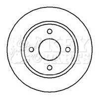 Key Parts KBD5013 Brake Disc Pair To Fit Nissan Micra K11 93-