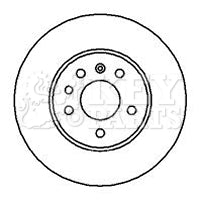 Key Parts KBD5084 Brake Disc Pair Rear to fit GM, SAAB 9-3, 9-5. 1995-
