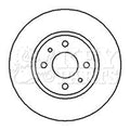 Key Parts KBD5086 Brake Disc Pair Front to fit PSA Nemo, Bipper 08-