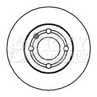 Key Parts KBD5109 Brake Disc Pair Front to fit Seat.arosa I.VW.lupo, polo 94-