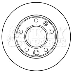 Key Parts KBD5134 Brake Disc Pair Front to fit Mercedes Sprinter 00-