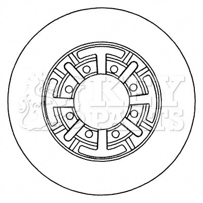 Key Parts KBD5718S Brake Disc Single Rear to fit Iveco Daily 35, 40 2.8TD 1999-