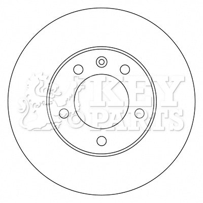 Key Parts KBD5722S Brake Disc Single To Fit GM Nissan Renault Master 98-